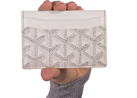 white goyard card holder|goyard card holder retail price.